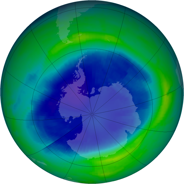 Ozone Map 1997-09-07